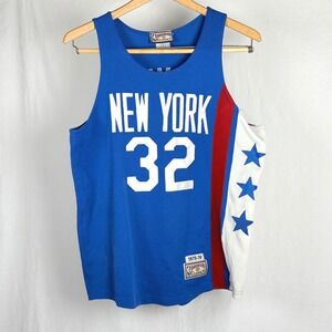 Hardwood Classics Julius Erving New York Nets 1975-76 Jersey Mens Small Blue 32